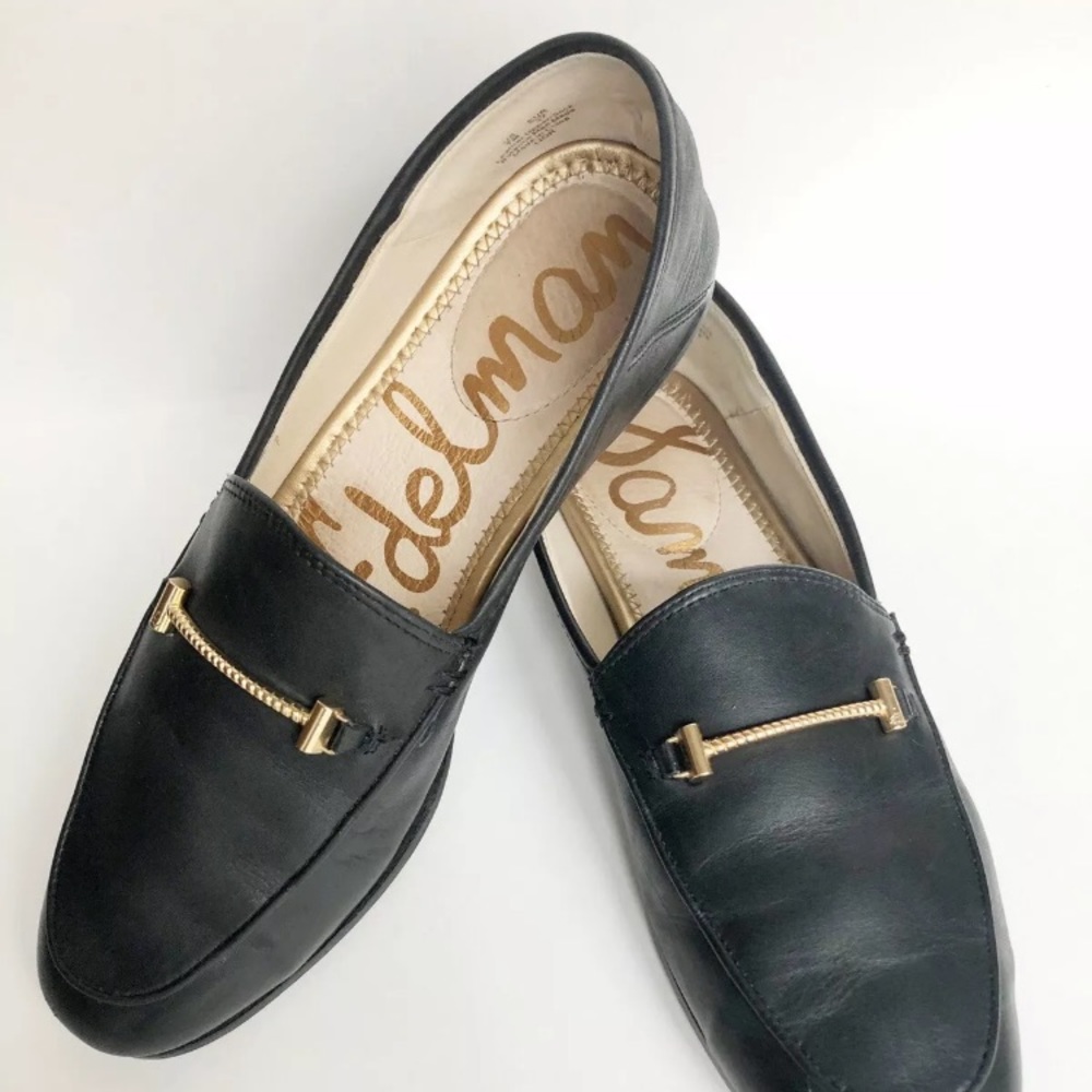 Sam Edelman Lior Black Leather Loafer Size 7